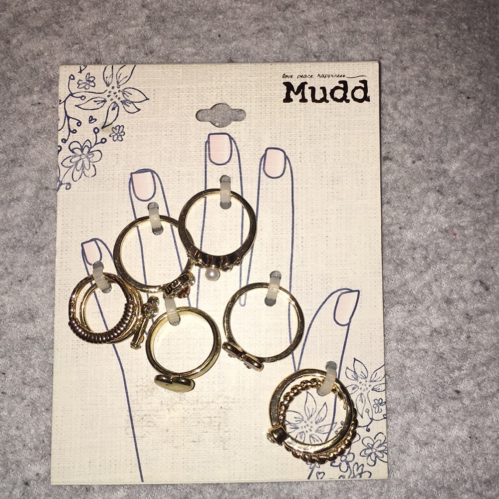 Set of 8 Mudd rings